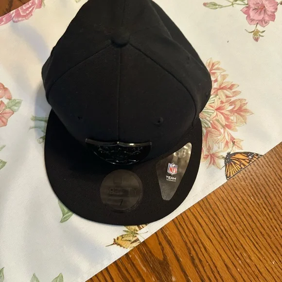 New Era Black Raiders 9FIFTY Snapback Hat - Picture 8 of 8